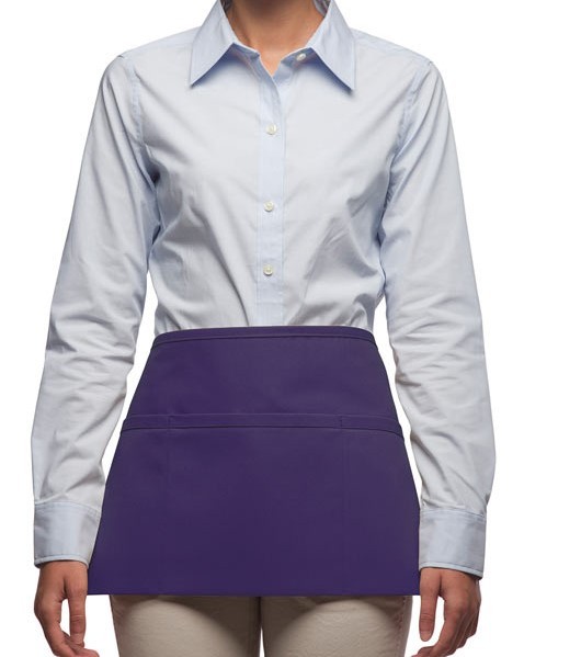 Adult Purple Short Waist Aprons